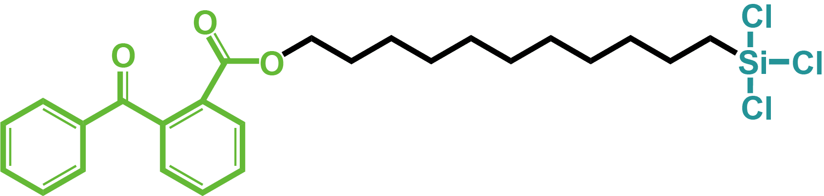 2-Benzoyl-11-O-trichlorosilylundecylbenzoate