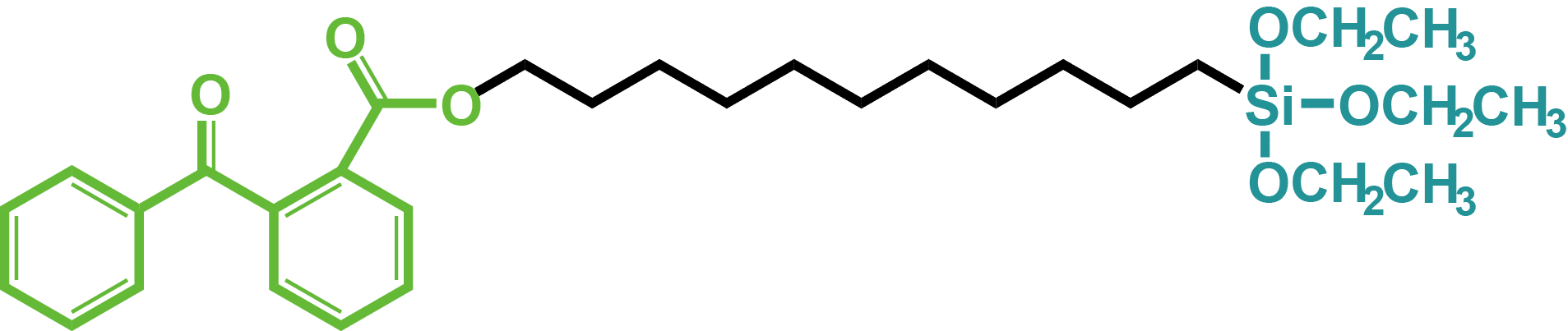 2-Benzoyl-11-O-triethoxysilylundecylbenzoate