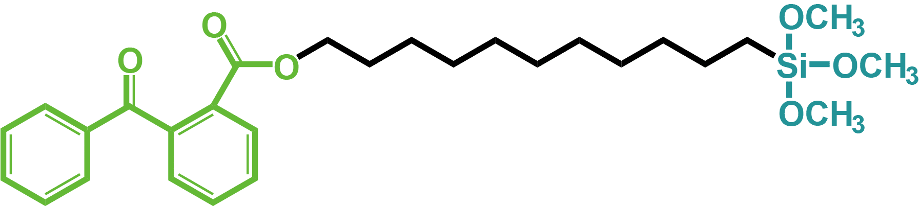 2-Benzoyl-11-O-trimethoxysilylundecylbenzoate