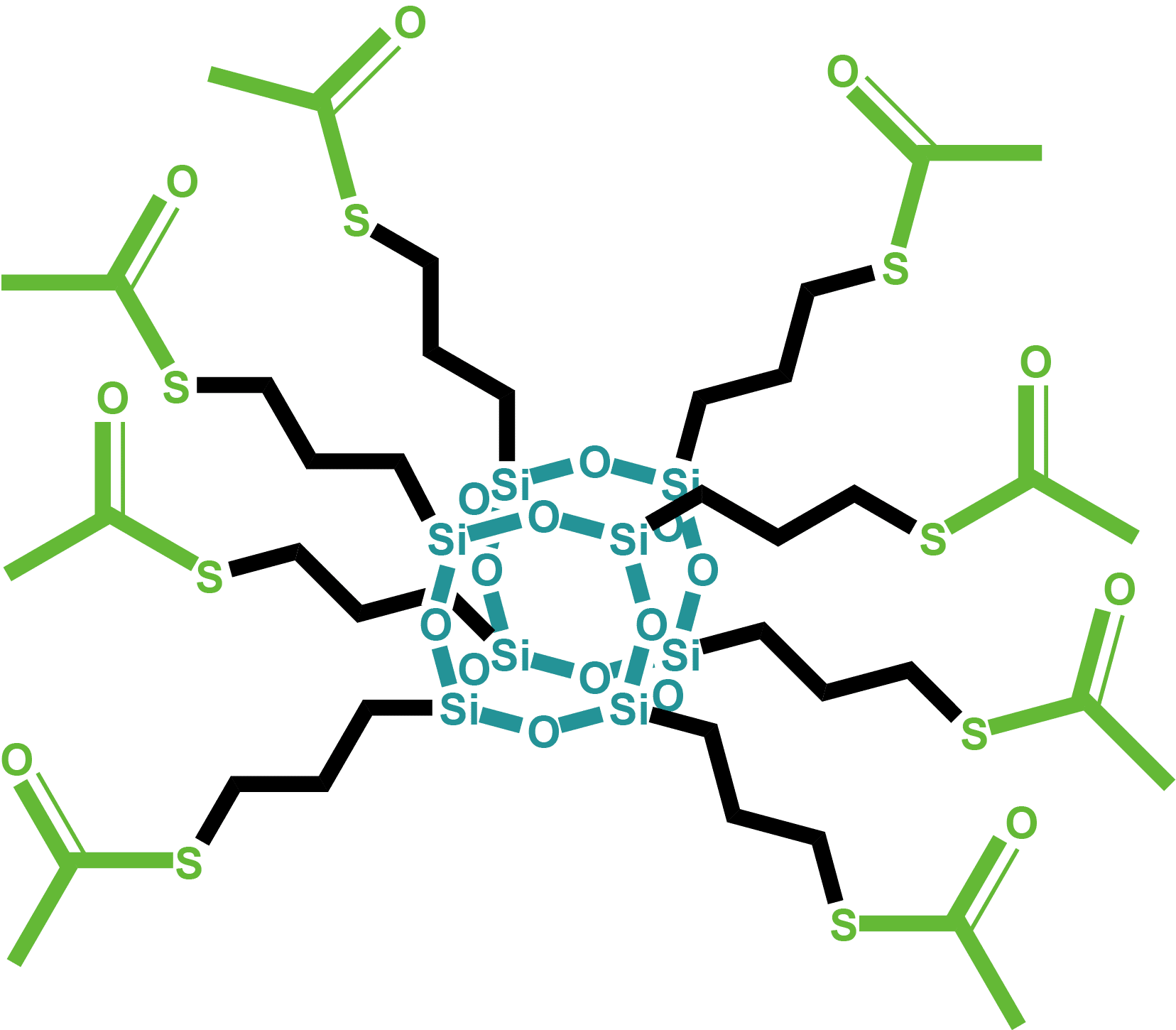 Octakis(3-thioacetopropyl)octasilsesquioxane