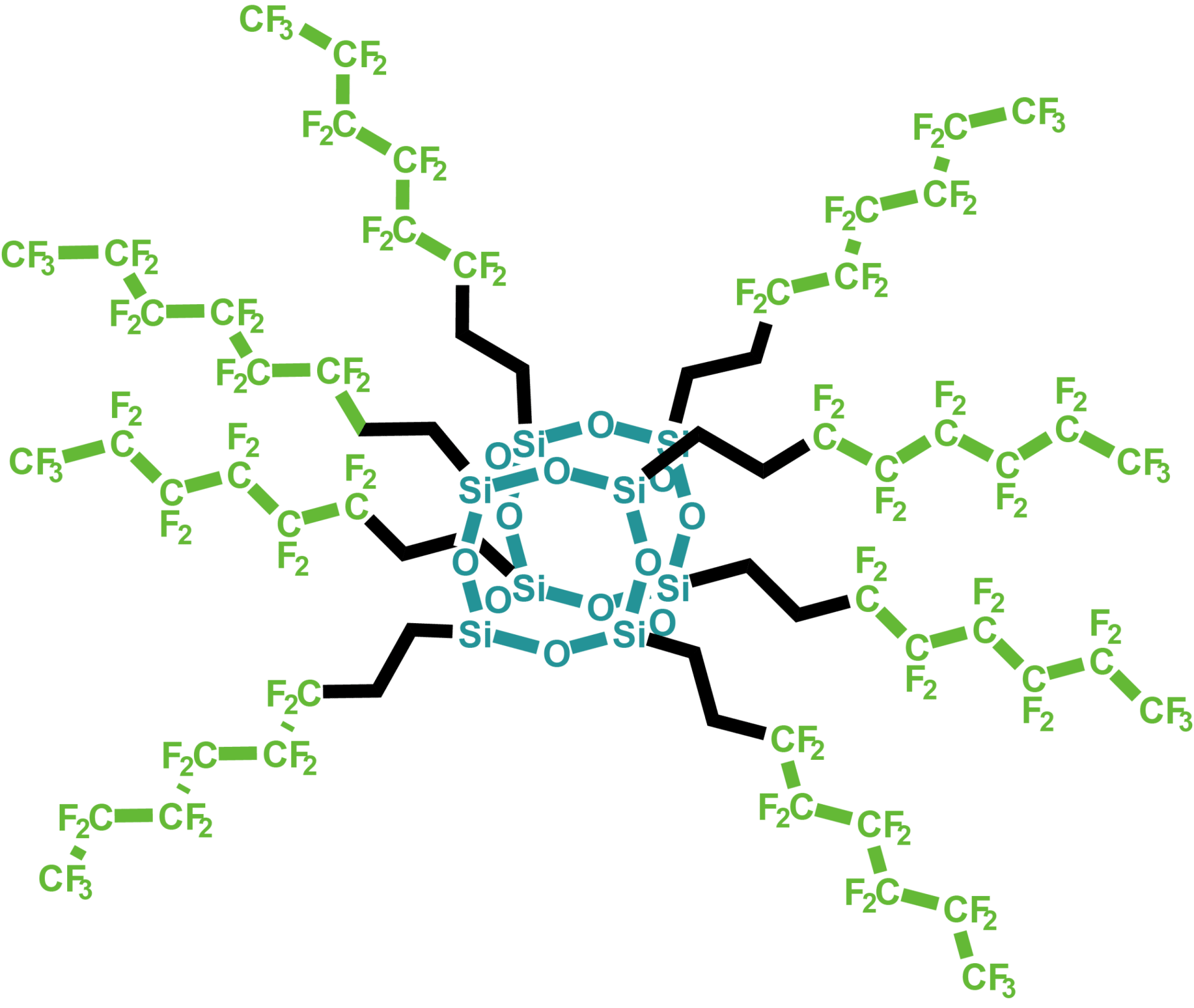 Octakis(3,3,4,4,5,5,6,6,7,7,8,8,8-tridecafluorooctyl)octasilsesquioxane Cage Mixture
