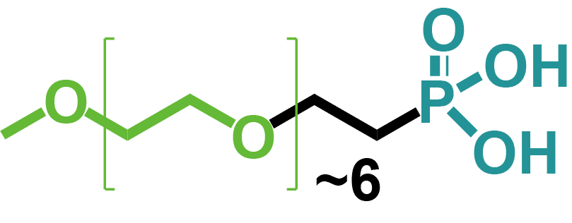 Polyethylene glycol monomethylether phosphonic acid