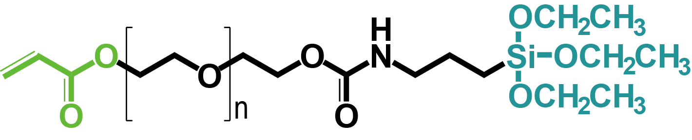 Silane-PEG-acrylate